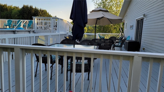 676 County Road 64, Big Flats, NY 14903 - view of wooden terrace