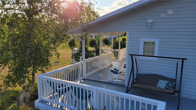 676 County Road 64, Big Flats, NY 14903 - view of wooden terrace