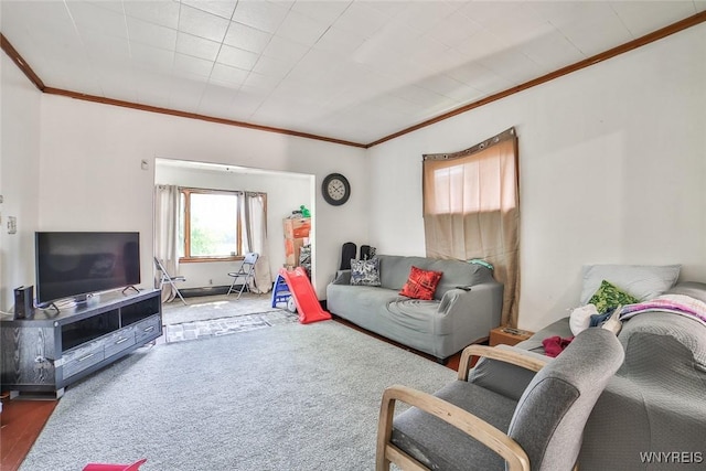 110 Saint Louis Ave, Buffalo, NY 14211 - living area with crown molding