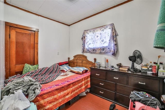 110 Saint Louis Ave, Buffalo, NY 14211 - bedroom with crown molding and wood finished floors
