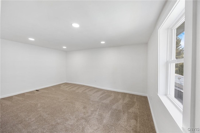 220 W Elm St, Oneida-Inside, NY 13421 - carpeted empty room featuring recessed lighting and baseboards