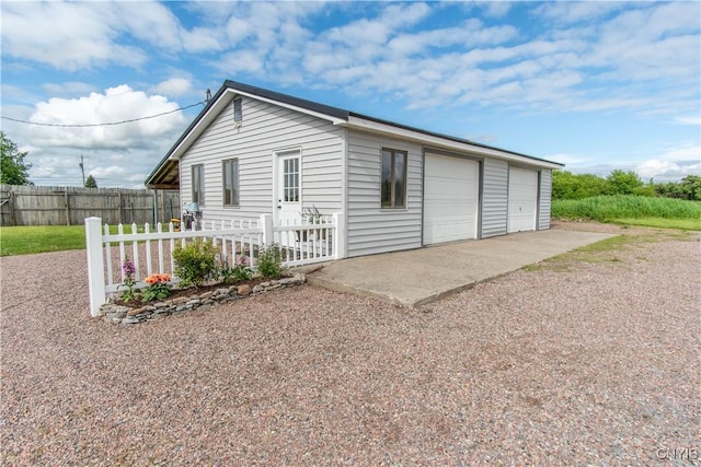 24401 Cheever Rd, Pamelia, NY 13601 - exterior space featuring a detached garage
