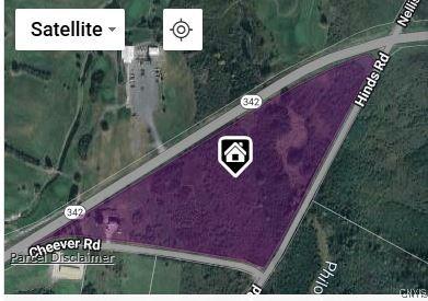 24401 Cheever Rd, Pamelia, NY 13601 - aerial overview of property's location