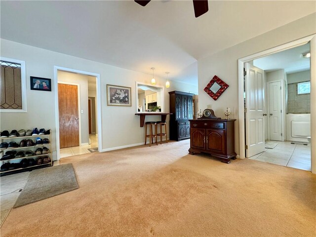 119 Park Ter, Big Flats, NY 14845 - hallway with light carpet and baseboards