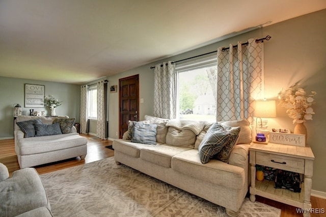 12 S Huxley Dr, Cheektowaga, NY 14225 - living room with wood finished floors and baseboards