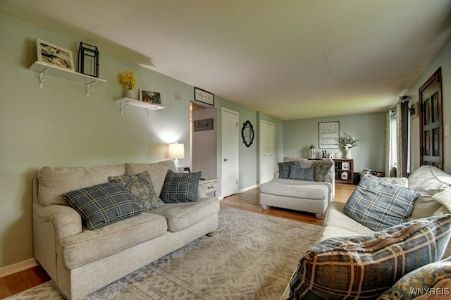 12 S Huxley Dr, Cheektowaga, NY 14225 - living area featuring wood finished floors and baseboards