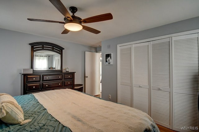 12 S Huxley Dr, Cheektowaga, NY 14225 - bedroom with a closet and ceiling fan