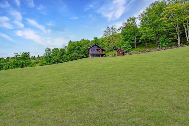 2050 County Highway 6, Middletown, NY 12455 - view of grassy yard with a forest view