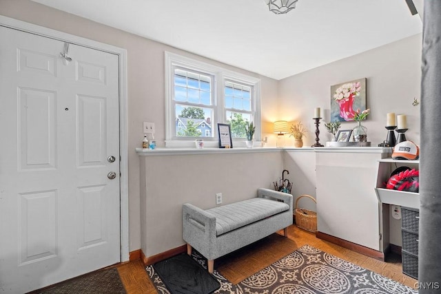 622 Stinard Ave, Syracuse, NY 13207 - foyer with baseboards and wood finished floors