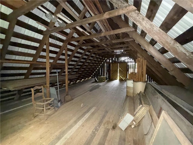 1476 Grange Hall Rd, Junius, NY 14532 - view of unfinished attic