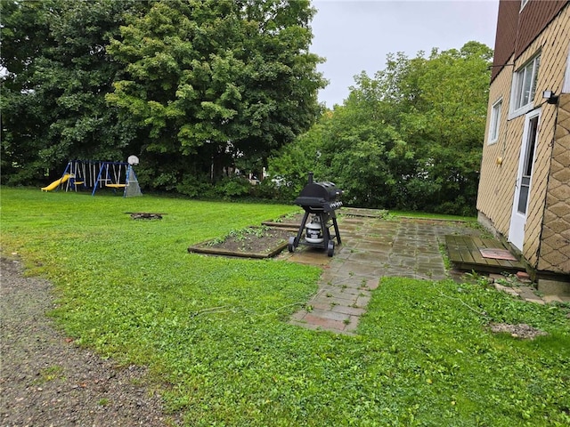 32 Vermont St, Bath, NY 14810 - view of green lawn with a playground