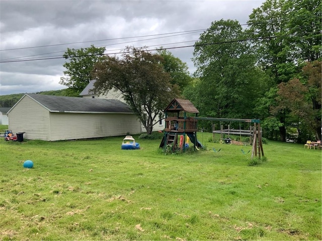33 Hardy Hill Rd, Andover, NY 14806 - view of green lawn with a playground