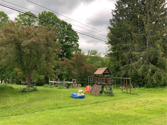 33 Hardy Hill Rd, Andover, NY 14806 - view of jungle gym with a yard