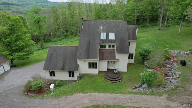 3485 Oran Delphi Rd, Pompey, NY 13104 - view from above of property featuring a forest