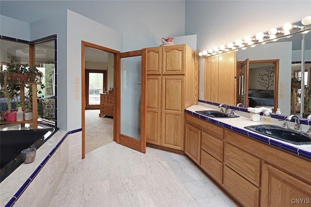 3485 Oran Delphi Rd, Pompey, NY 13104 - ensuite bathroom with double vanity