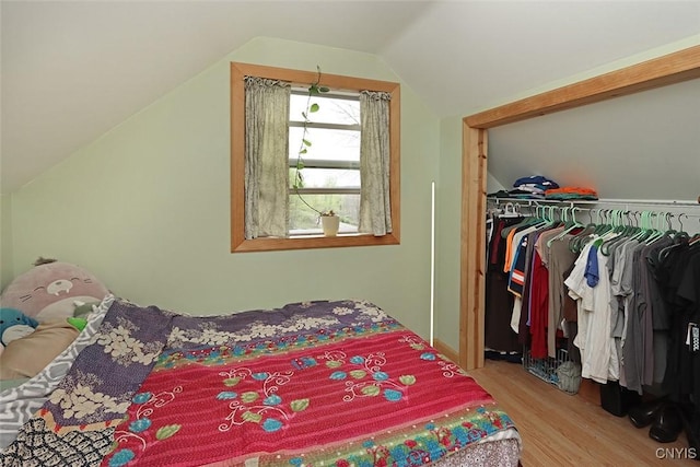3485 Oran Delphi Rd, Pompey, NY 13104 - bedroom with wood finished floors and lofted ceiling