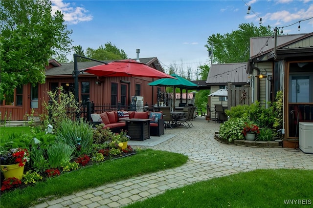 12383 Lake Forest Ln Unit 42, Yates, NY 14098 - view of yard featuring a patio