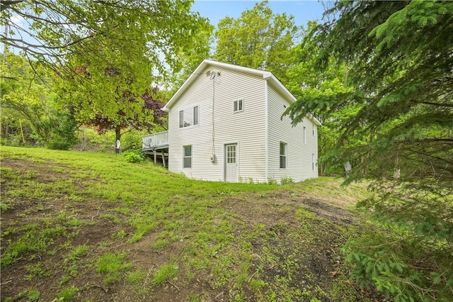 10610 State Route 7, Worcester, NY 12149 - view of home's exterior featuring a wooden deck