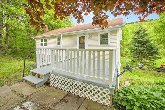 10610 State Route 7, Worcester, NY 12149 - wooden terrace with a yard
