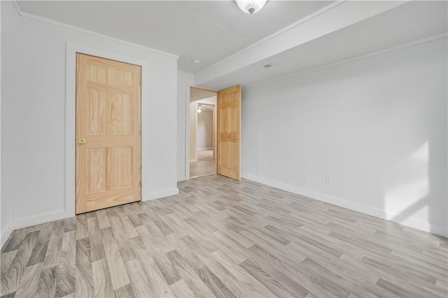 10610 State Route 7, Worcester, NY 12149 - spare room with light wood finished floors, ornamental molding, and baseboards