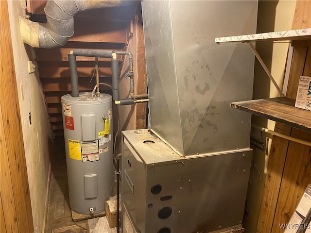 5780 Sheridan Dr, Amherst, NY 14221 - utility room featuring water heater and heating unit