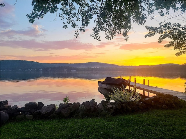 2555 County Highway 22, Richfield, NY 13439 - water view featuring a mountainous background