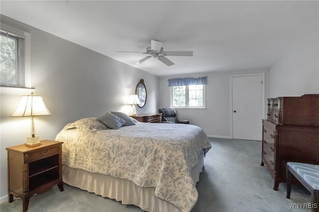 4640 Pine Mnr Unit W, Clarence, NY 14031 - bedroom with carpet flooring, a ceiling fan, and baseboards