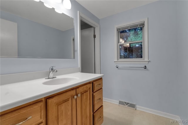 4640 Pine Mnr Unit W, Clarence, NY 14031 - bathroom featuring vanity and baseboards