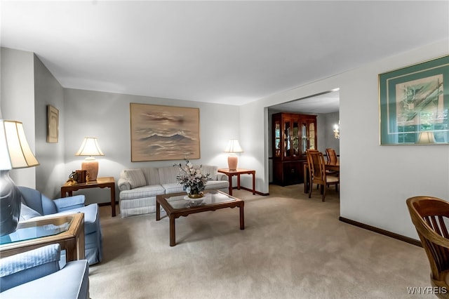 4640 Pine Mnr Unit W, Clarence, NY 14031 - living room with light carpet and baseboards