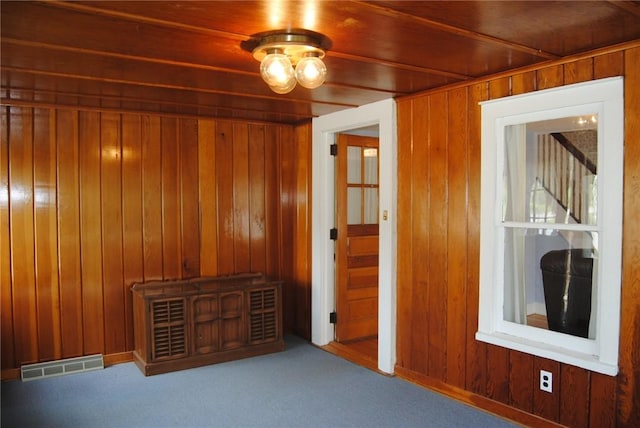 202 Birch St, Kane Boro, PA 16735 - unfurnished bedroom with wooden walls and carpet