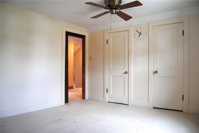 202 Birch St, Kane Boro, PA 16735 - unfurnished bedroom with light colored carpet and ceiling fan