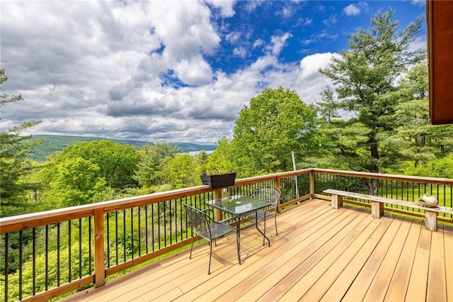 4255 Parish Hill Rd, Italy, NY 14512 - wooden deck featuring outdoor dining space