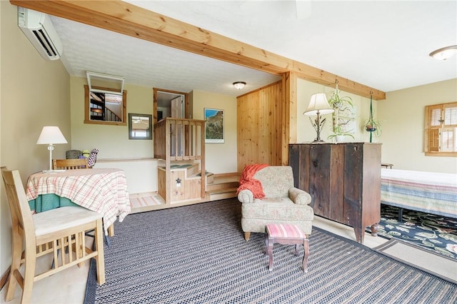 4255 Parish Hill Rd, Italy, NY 14512 - sitting room featuring a wall unit AC and carpet flooring