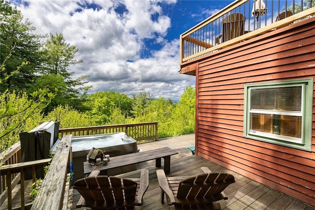 4255 Parish Hill Rd, Italy, NY 14512 - deck with a hot tub