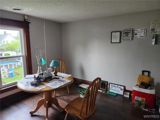 158 Keil St, North Tonawanda, NY 14120 - dining area featuring wood finished floors and a textured ceiling