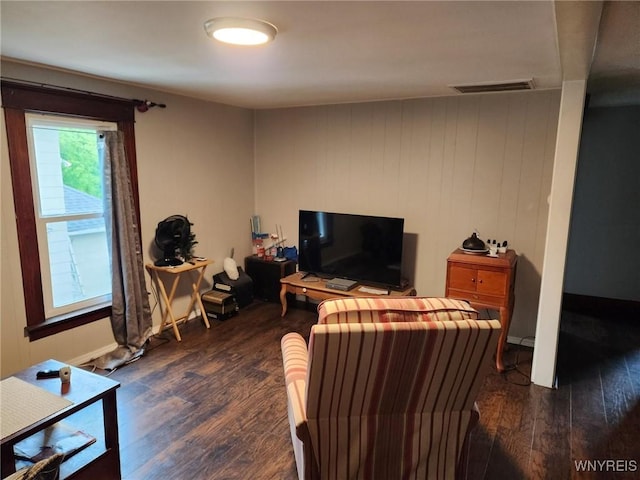 158 Keil St, North Tonawanda, NY 14120 - living room with dark wood finished floors