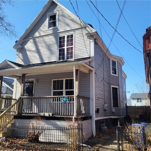 360 Watson St, Buffalo, NY 14212 - rear view of house with a porch