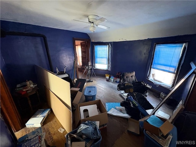 360 Watson St, Buffalo, NY 14212 - bedroom featuring wood finished floors and ceiling fan