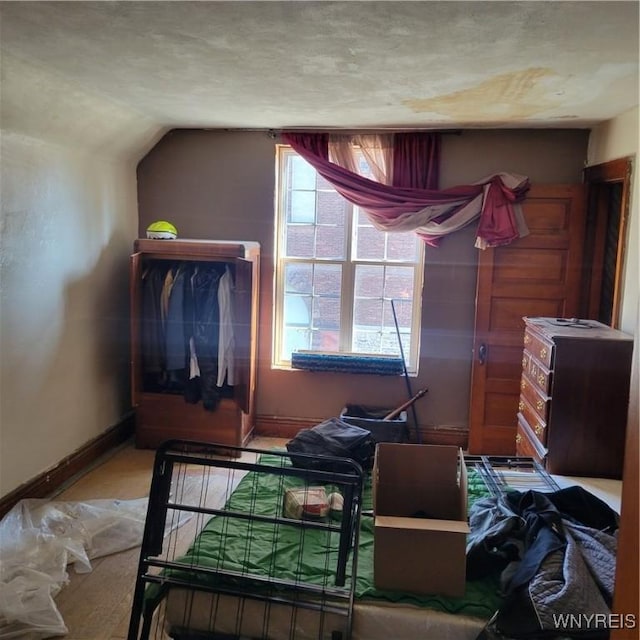 360 Watson St, Buffalo, NY 14212 - bedroom with vaulted ceiling and wood finished floors