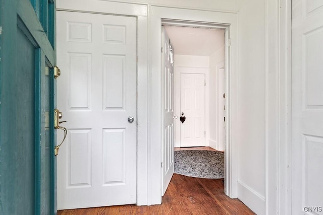 173 Mosley Dr Unit 1, Syracuse, NY 13206 - hallway with dark wood-type flooring