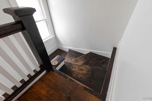173 Mosley Dr Unit 1, Syracuse, NY 13206 - stairway featuring baseboards