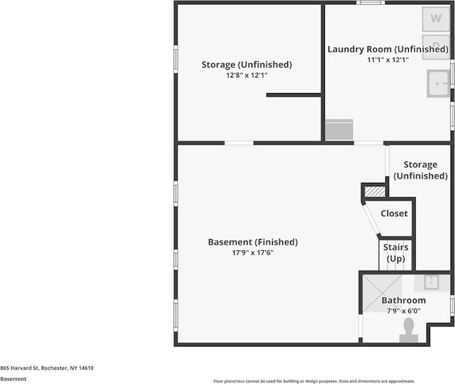865 Harvard St, Rochester, NY 14610 - home floor plan