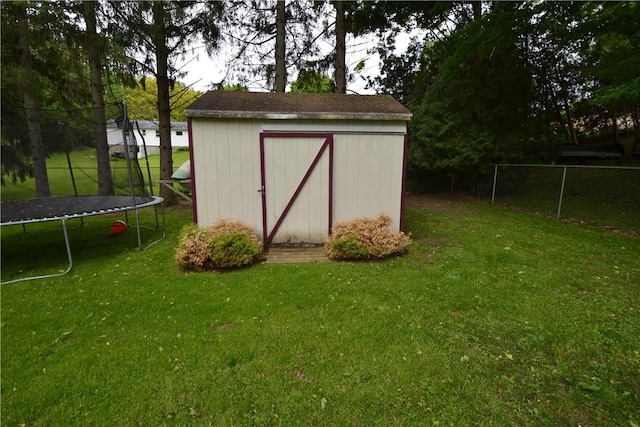 2314 Vandy Dr, Macedon, NY 14522 - view of shed with a trampoline