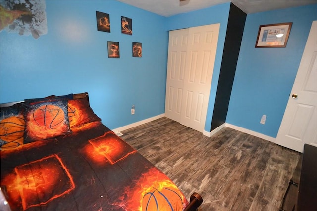 2314 Vandy Dr, Macedon, NY 14522 - bedroom with wood finished floors, baseboards, and a closet