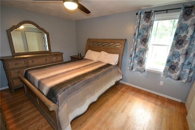 2314 Vandy Dr, Macedon, NY 14522 - bedroom featuring wood finished floors, baseboards, and a ceiling fan