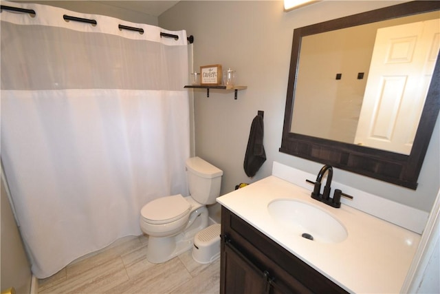 2314 Vandy Dr, Macedon, NY 14522 - full bath with toilet, vanity, and a shower with curtain