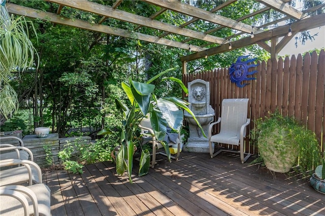 2804 Westinghouse Rd, Horseheads, NY 14845 - deck featuring a pergola