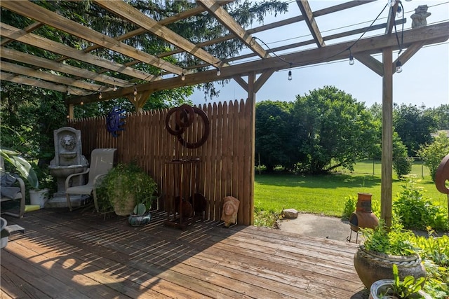 2804 Westinghouse Rd, Horseheads, NY 14845 - deck featuring a pergola