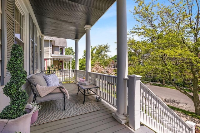 54 W 5th St, Oswego-City, NY 13126 - view of wooden porch