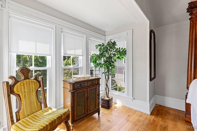 54 W 5th St, Oswego-City, NY 13126 - living area with baseboards and light wood-style flooring